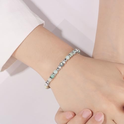 Gifts for Women Moonstone Bracelet, Amazonite Imperial Jasper Bracelets - Image 7