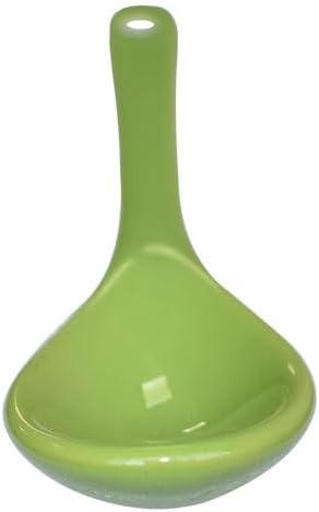 Green 6 pcs Porcelain Egg Spoons Ceramic Spoons 4.7 inch Coffee Dessert Yogurt Tea Milky Tea