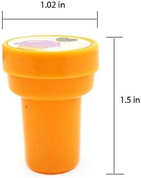 TINYMILLS 24 Pcs Ice Cream Stampers for Kids Birthday Party Favor Bag Fillers Valentine's Day Classroom Exchange Classroom Rewards Carnival Prizes