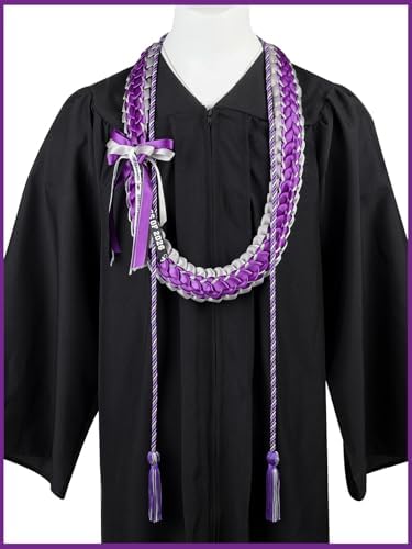 TFTAFAN Graduation Leis and Graduation Honor Cords Class of 2026 Graduation Ribbon Lei Graduation Necklace Braided Necklaces gift for Student Gifts Party Supplies - Image 5