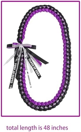 TFTAFAN Graduation Ribbon Lei Graduation Leis Necklace Class of 2026 Graduation Necklace Braided Necklace Graduation Gift Party Accessories for Women and Men - Image 7