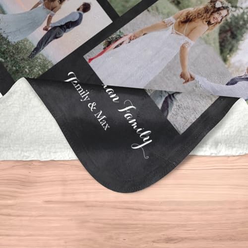 inkArts Custom Blankets with Photos, Personalized Photo Blankets Using My Own Photos, Customized Blanket with Pictures, Personalized Gifts for Women Men Baby Child - Image 7