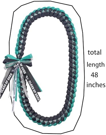 TFTAFAN Graduation Ribbon Lei Graduation Leis Necklace Class of 2026 Graduation Necklace Braided Necklace Graduation Gift Party Accessories for Women and Men - Image 7