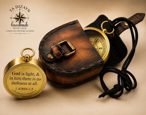 For I Know The Plans I Have For You, Jeremiah 29:11, Solid Brass Directional Engraved Compass, Baptism Gifts for Boys Girls, First Communion, Christian Gifts for Men, First Confirmation Gifts for Boys - Image 7