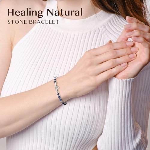 Inspirational Gifts Bracelets for Women, Healing Natural Stone Bracelets - Image 6