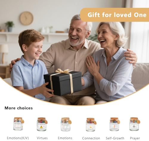 Prayer Cards Bible Verse Jar,Spiritual Christian Baptism Confirmation Gifts - Image 6