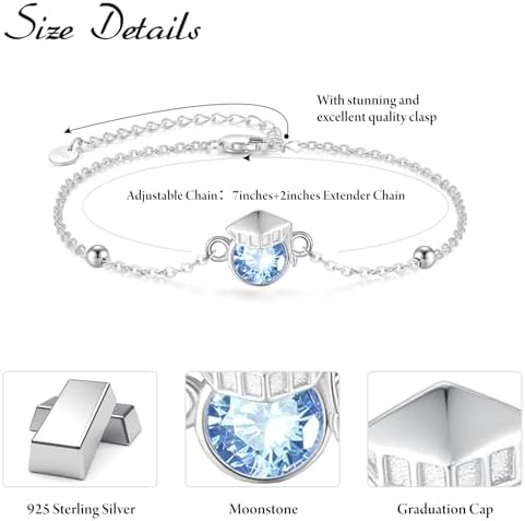 Palpitate Graduation Gifts for Her 2025 Graduation Bracelet Birthday Graduate Jewelry Gifts for Women - Image 7