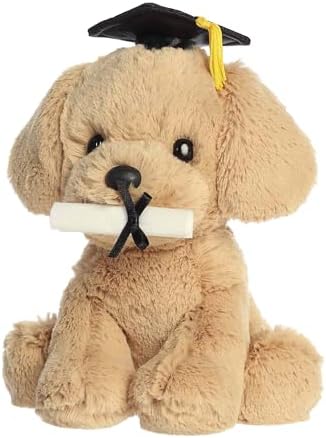 Aurora Commemorative Graduation Grad Retriever Pup Stuffed Animal - Soft Keepsake for Graduates - A Gift of Affection to Express Congratulations - Tan 8 Inches - Image 5
