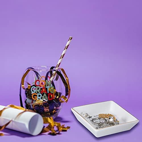 Perleddom Class of 2027 Graduation Gift Senior Night Gifts Graduation Decorations - Ceramic Ring Dish Senior Night Gifts for Women Girls College High School Nursing Graduation Gifts - Image 7