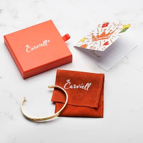 Carviell Bracelets for Women – 100+ Meaningful Engraved Messages – Solid 316L Surgical Stainless Steel Cuff Bracelet – Gift Ready - Image 6