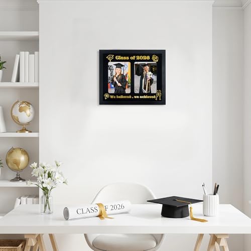 GMFrames Then and Now 2026 Graduation Frame – Double 5x7 Photo Display, Wooden Keepsake for High School & College Grad Party - Image 7
