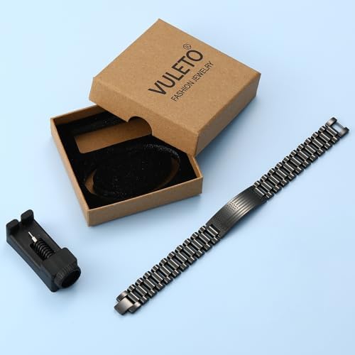 Bracelet Gifts for Men Husband Grandpa Son, Stainless Steel American Flag Watch Link Bracelet Unique Birthday Anniversary Jewelry Gifts - Image 4