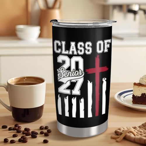 Class of 2027 Senior Night Gifts for Men Women 20oz Seniors Year Tumbler - Image 7