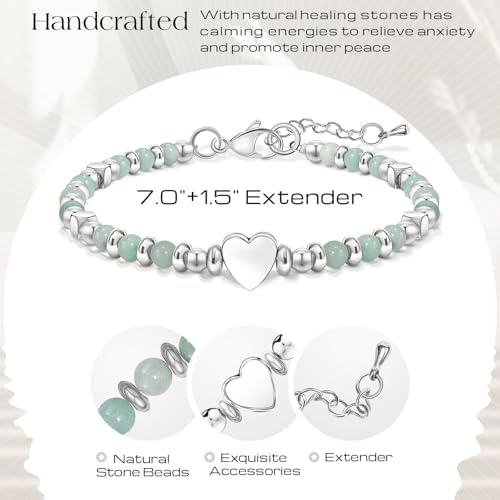 Inspirational Gifts Bracelets for Women, Healing Natural Stone Bracelets - Image 6