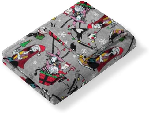 Northwest Character Hugger Pillow & Silk Touch Throw Blanket Set, 40" x 50", The Nightmare Before Christmas Freaky Festivities - Image 6