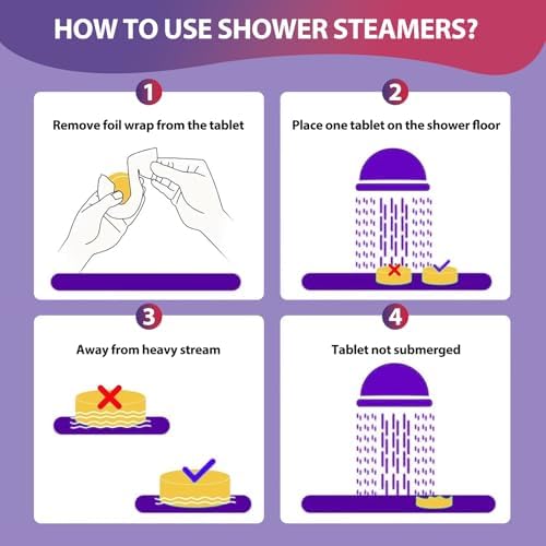 Shower Steamers Aromatherapy - 12 Pack Shower Bomes with Essential Oils, Birthday Gifts for Women Wife, Relaxation Self Care SPA Christmas Gift for Women Mom Grandma Sister - Image 6