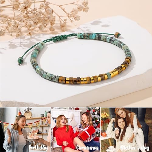 JoycuFF Morse Code Bracelets Christmas Birthday Gifts for Women Her - Image 7