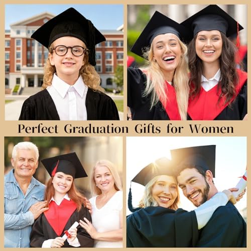2026 Graduation Bracelet for Her-14K Gold/Silver Plated Compass Bracelet with Grad Cap Gift Box Graduation Gift for Middle High School College Graduates - Image 6