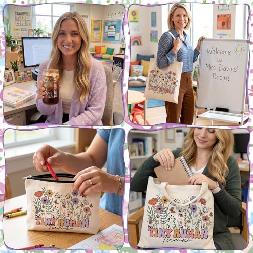 Funnymoom 6 Pcs Christmas Tiny Human Tamer Gifts Daycare Teacher Gifts - Image 6
