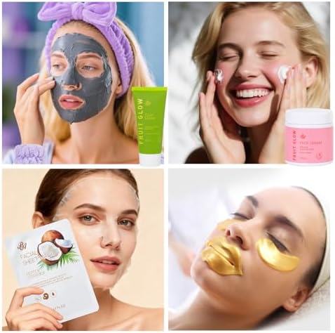 42 Pcs Mother's Day Gifts, Super Fruit Bath and Body Spa Gift Basket Set for Women, Facial Skin Care Kit, Self-Care Gifts Basket Set, Lip Gloss, Face Sheet Mask, Birthday, Christmas, Anniversary, Mom - Image 7