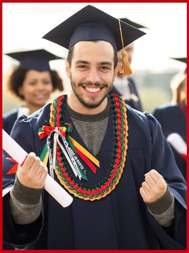 TFTAFAN Graduation Leis and Graduation Honor Cords Class of 2026 Graduation Ribbon Lei Graduation Necklace Braided Necklaces gift for Student Gifts Party Supplies - Image 5