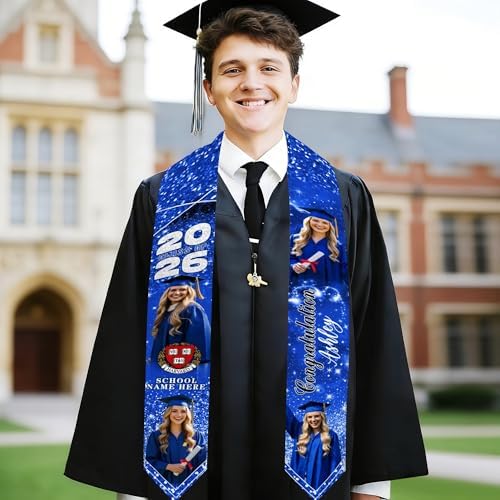 D-Story RN Graduation Stole Custom Nursing Stole Registered Nurse BSN MSN Graduation Sash Class of 2026 - Image 7