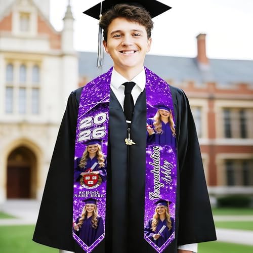 D-Story RN Graduation Stole Custom Nursing Stole Registered Nurse BSN MSN Graduation Sash Class of 2026 - Image 7