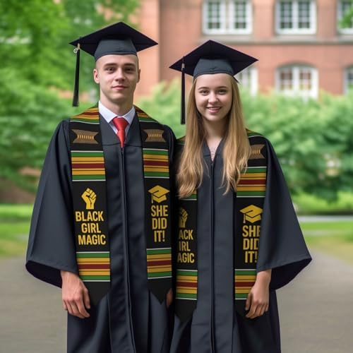 Class of 2026 Graduation Stole,Cute Elegant Honor Sash for Graduation 2026 Unisex Adult Graduates - Image 6