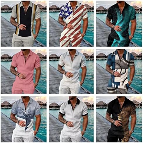 BIRW Men‘s Track Suits 2 Piece Summer Short Sets Outfits Fashion Polo Shirt Casual Short Sleeve and Shorts set - Image 7