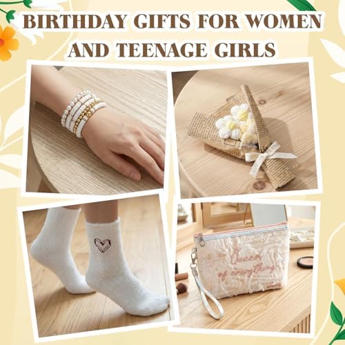 Cute Birthday Box for Teen Girls, Birthday Gifts for Women, White - Image 6