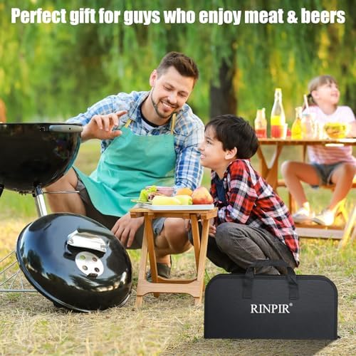RINPIR 31Pcs Stainless Steel BBQ Grill Accessories & Tools Set, Black - Image 6