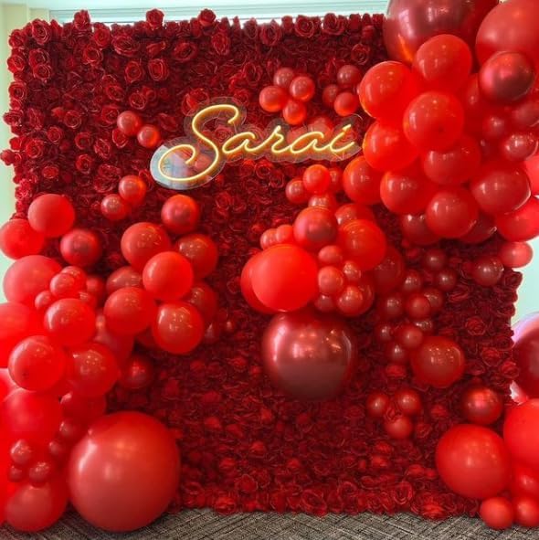 Bezente Red Giant Balloons 36 Inch - 8 Pack Jumbo Red Balloon Large Round Latex Balloon for Photo Shoot Wedding Anniversary Birthday Christmas New Year Party Decorations