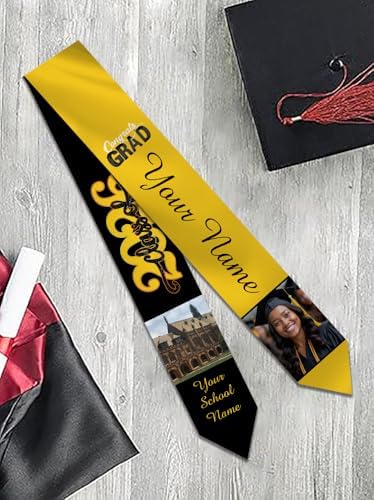 Personalized Graduation Stole Sash Custom Class of 2026 Congratulation Graduation Gifts with Photo - Image 7