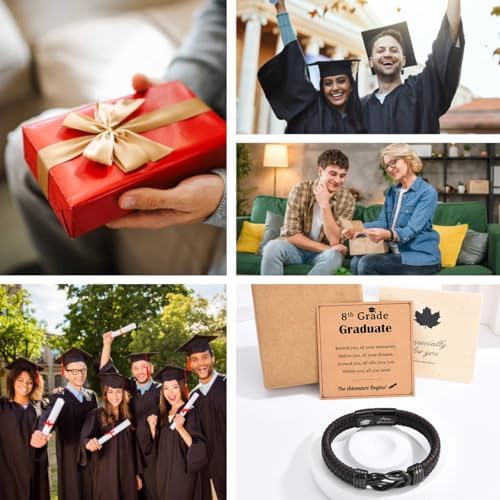 Leyung 2026 Graduation Gift for Boys Men Him, College Graduation Bracelet - Image 6