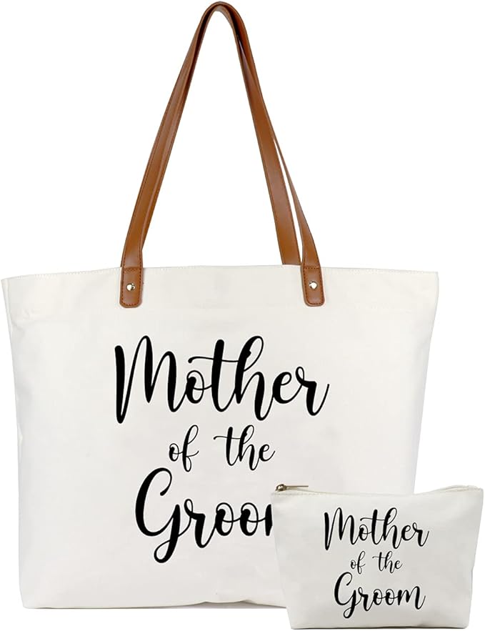 Lamyba New Mom Gifts, Mama Bag Tote with Makeup Bag, Cool Gifts for Mom to be/Expecting Mom/Pregnant Women