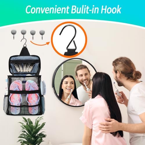 Dorm Room Essentials for Guys Girls, Quick Dry Mesh Shower Caddy Portable - Image 7