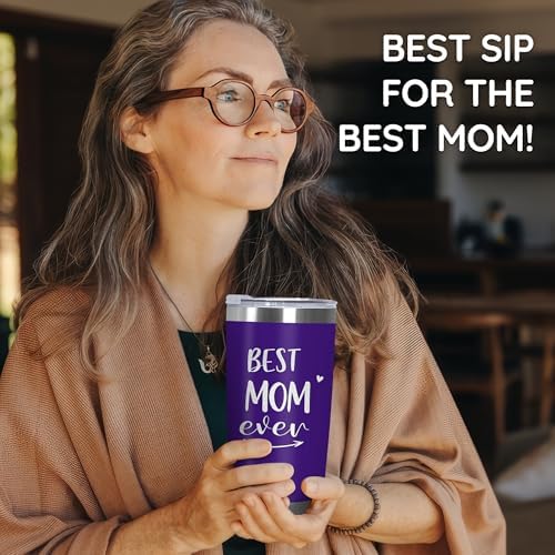 TEEZWONDER Birthday Gifts for Mom - 20 oz Stainless Steel Tumbler - Image 6