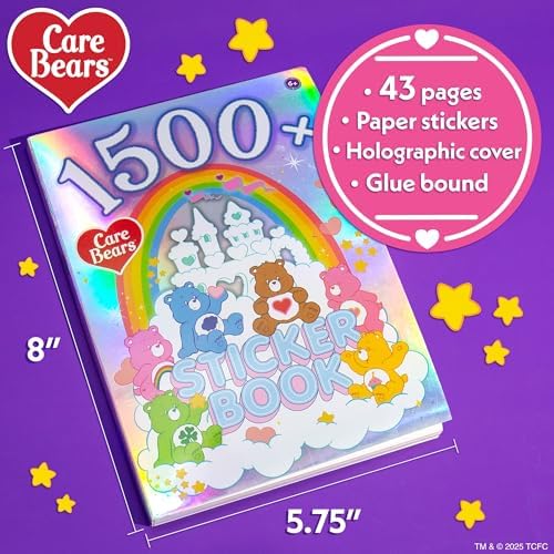 Horizon Group USA Sticker Book, Care Bears, 1500+ Stickers - Image 7