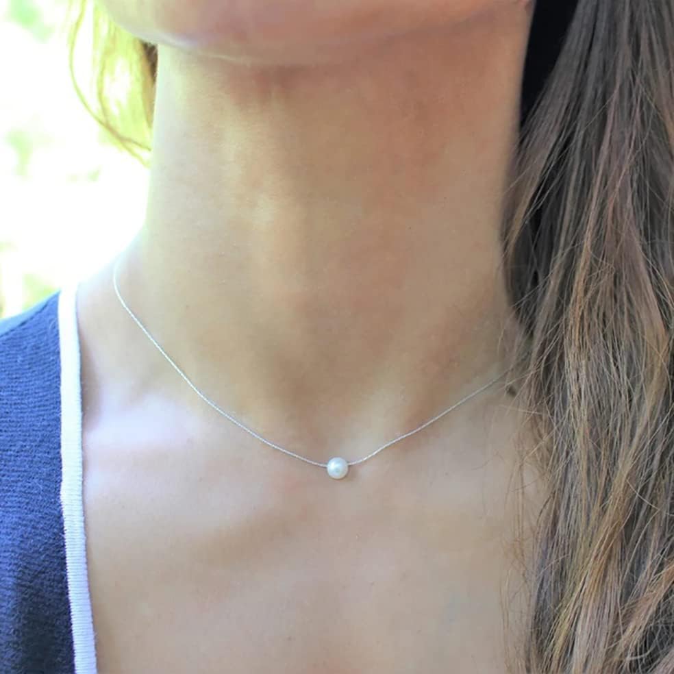 Graduation Gifts for College Girls, Freshwater Cultured Pearl Pendant with Sterling Silver Adjustable Cable Chain, High School Graduate Gifts Ideas for Best Friend, Daughter, Granddaughter, Sister - Image 7