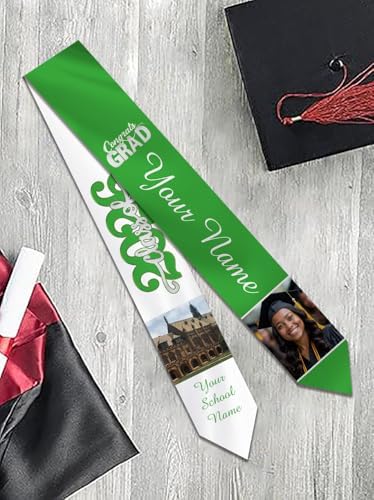 Personalized Graduation Stole Sash Custom Class of 2026 Congratulation Graduation Gifts with Photo - Image 7