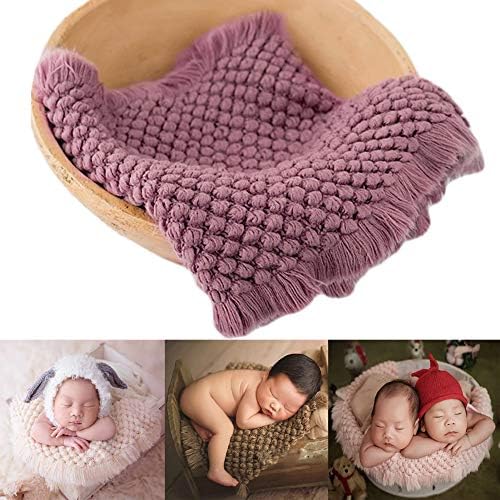 Zeroest Newborn Baby Photography Props Basket Filler Blanket (Cmeo Brown) - Image 7