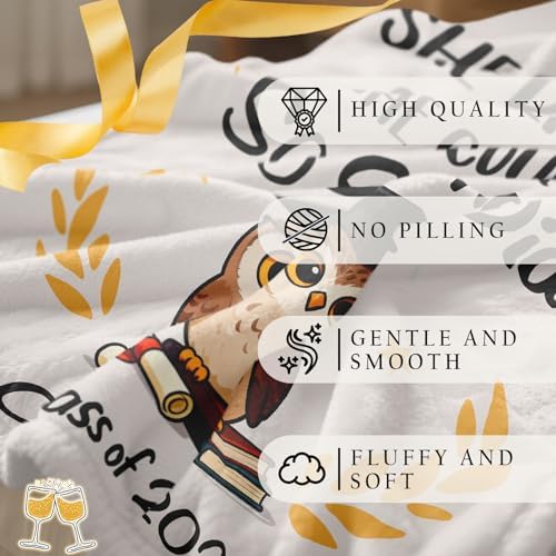 2026 Graduation Gift for Her, Graduation Throw Blanket 60"x50" - Image 7