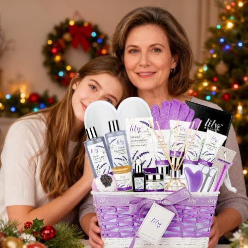 22Pcs Spa Gifts for Mom, Perfect Lavender Bath Spa Gift Baskets for Women - Image 7