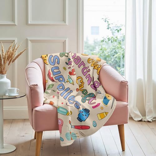 QOJUYO Craft Gifts for Women Men, Gift for Crafters, Sewing Blanket 60"x50" - Image 7