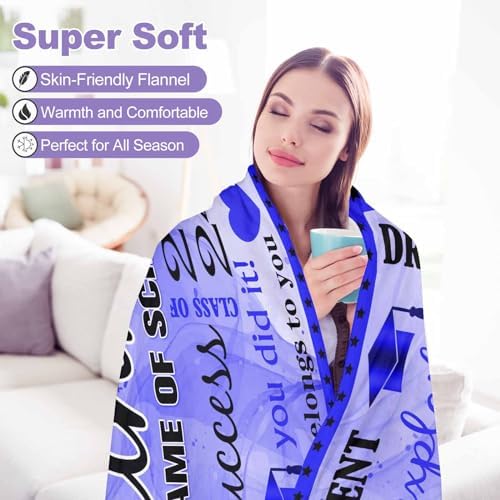 Personalized Graduation 2024 Blanket Custom Picture Blankets Congratulations Gift Custom Picture Blankets Photo Blankets Using My Own Photos Graduation Gift Set 32x48inch - Image 7