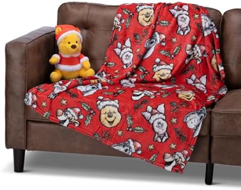 Northwest Character Hugger Pillow & Silk Touch Throw Blanket Set, 40" x 50", Winnie The Pooh Festive Friends - Image 6
