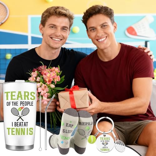 CRASHOT Tennis Gifts for Women and Men, Tumbler Gift Set for Tennis Players - Image 7