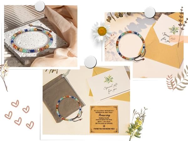AGOT Thank You Gifts for Women: Teacher Appreciation Office Gifts for Coworkers Employee Boss Lady Manager Colleague Natural Stone Bracelet - Image 7