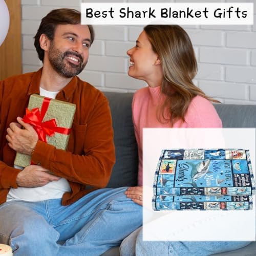 Wxiben Shark Throw Blanket Ocean Animals Blanket Gifts for Boys Girls - Image 6