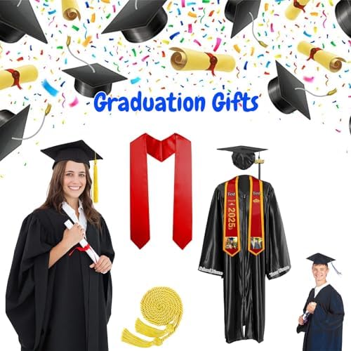 Custom Graduation Gown and Cap 2026, Personalized Graduation Cap and Gown with Grad Stole for High School College - Image 5